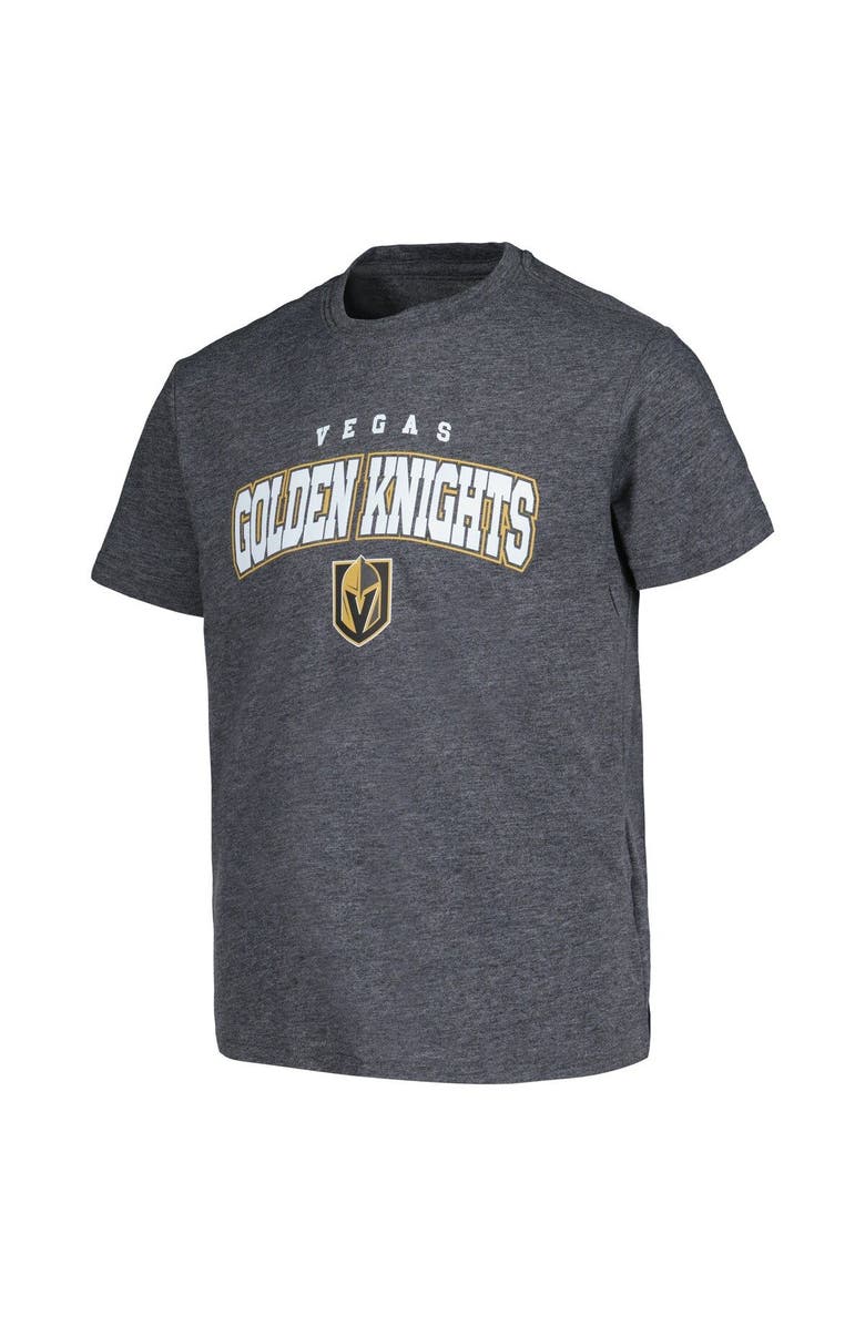 LEVELWEAR Youth Levelwear Heather Charcoal Vegas Golden Knights Little Richmond Core T-Shirt, Alternate, color, 