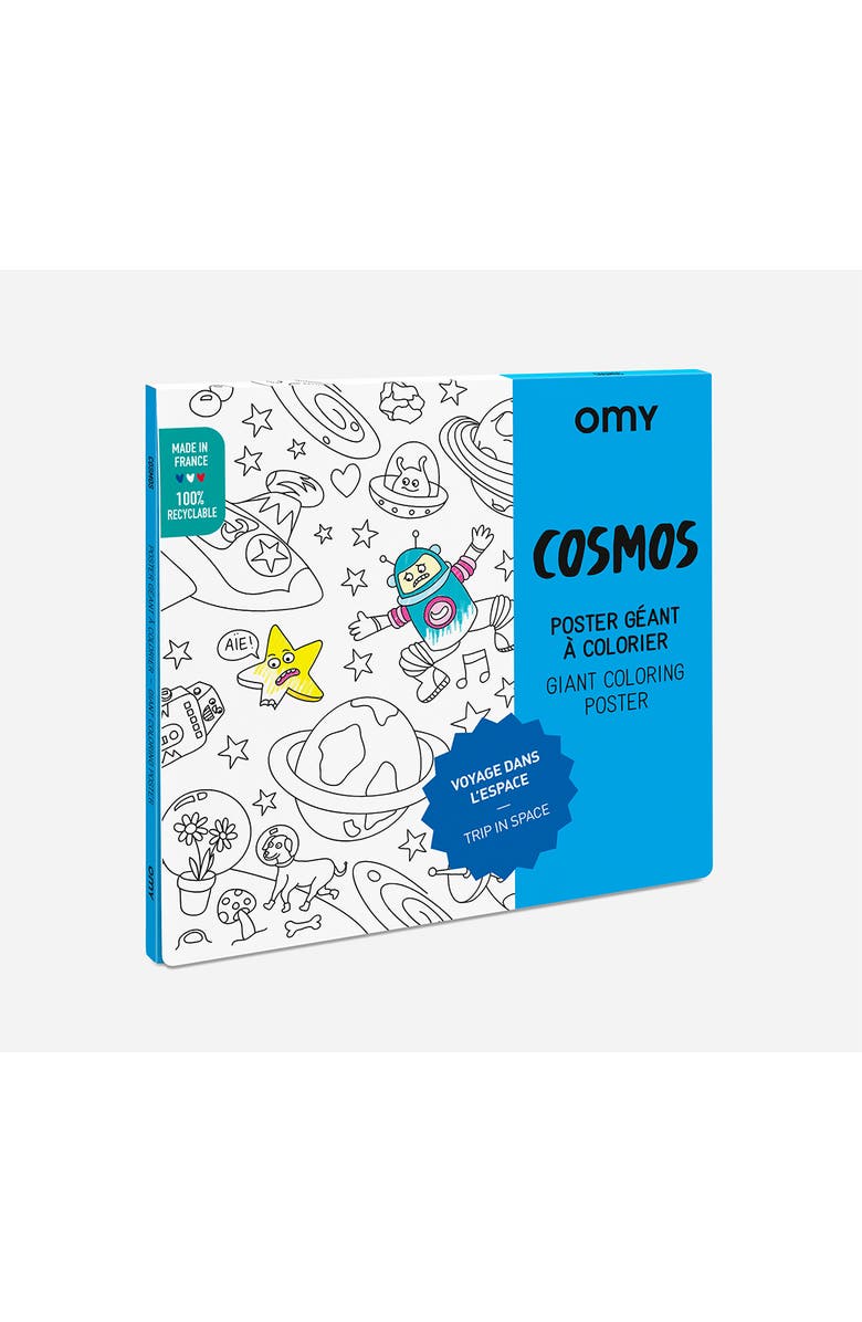 OMY giant coloring poster Cosmos, Main, color, Blue
