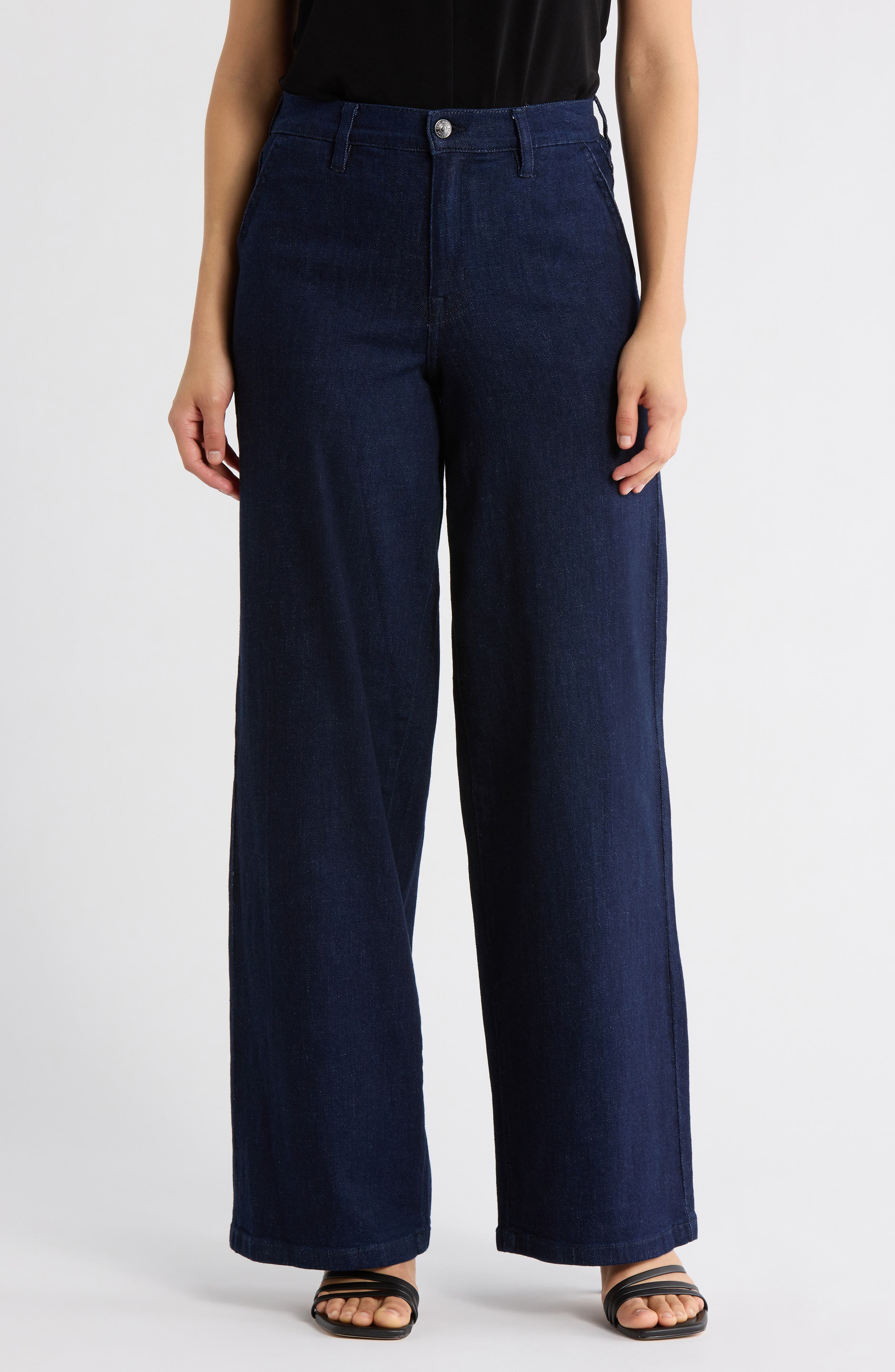 DKNY Jeans High Waist Wide Leg Jeans