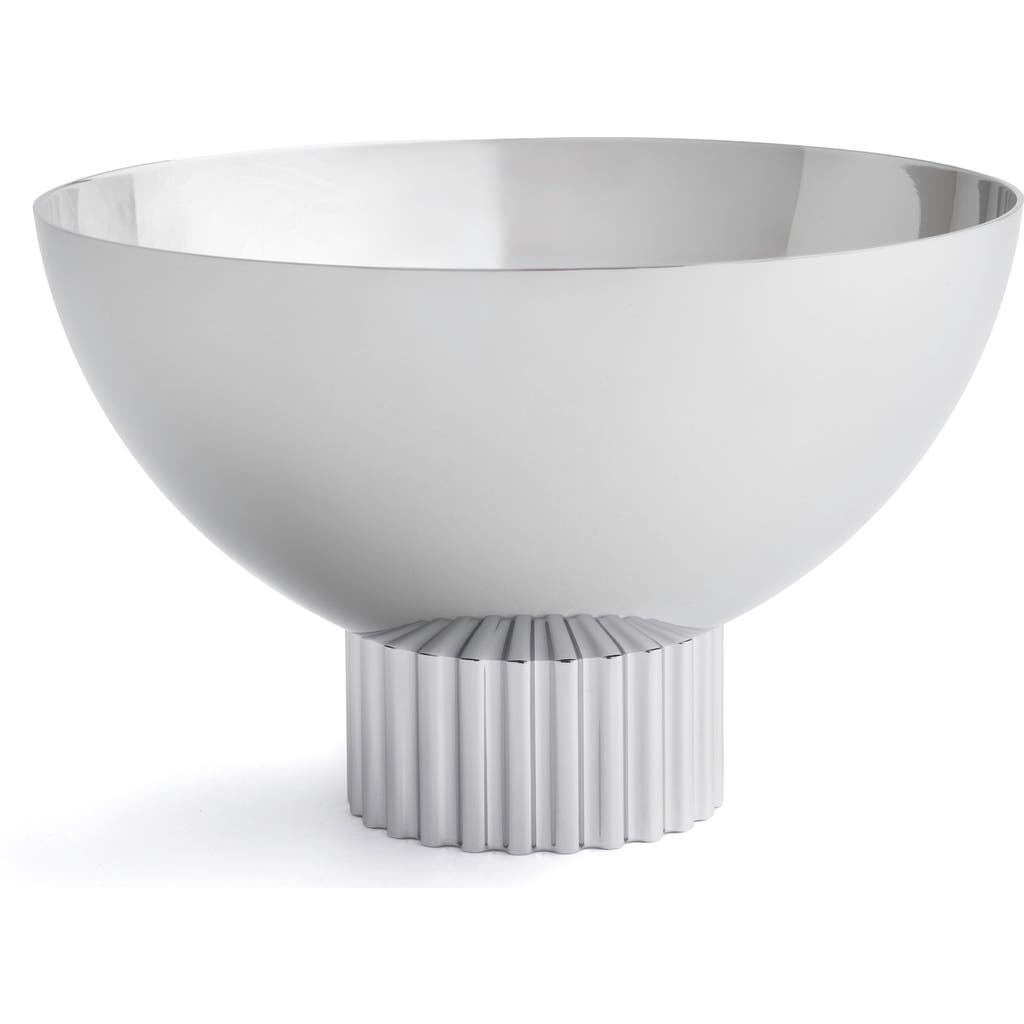 Anna New York Striations Nut Bowl In Silver