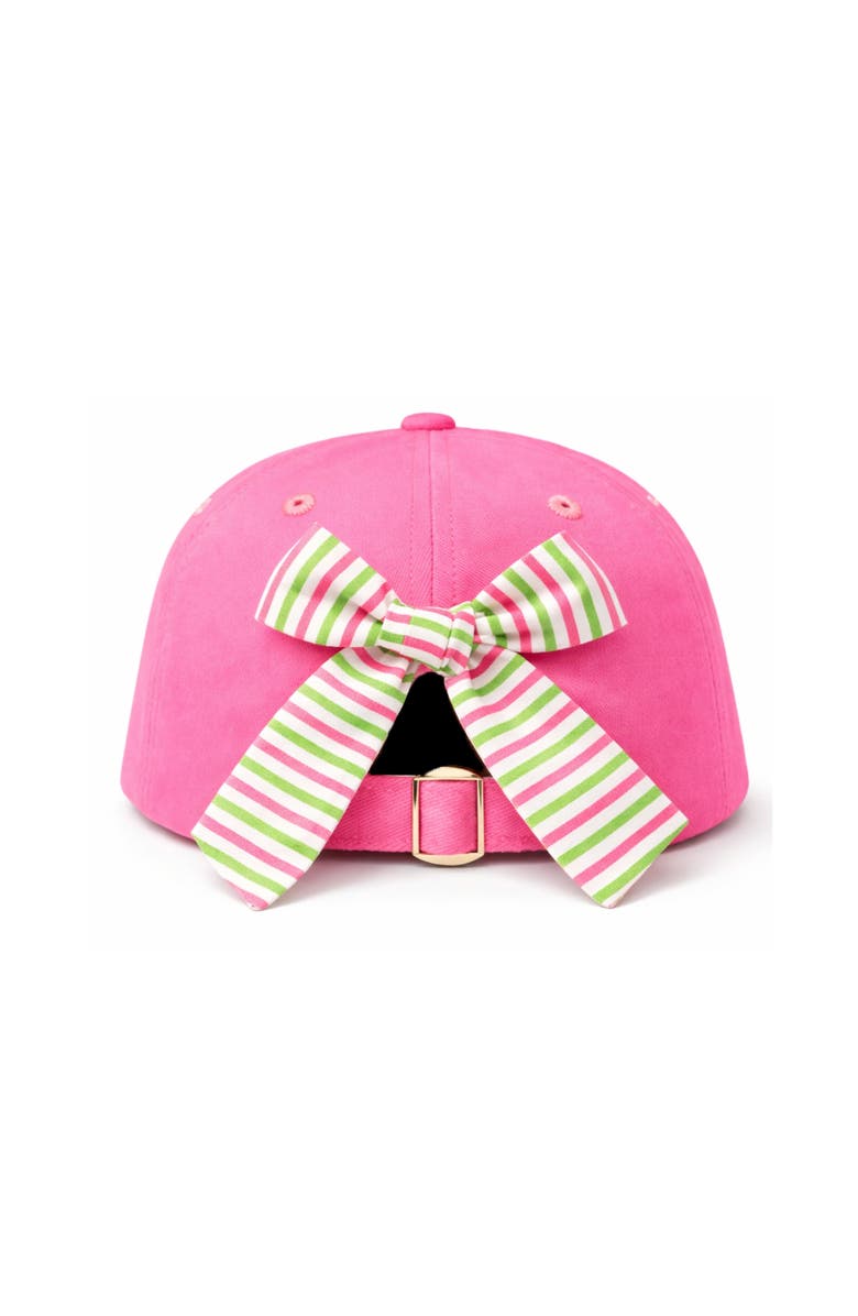 Bits & Bows Tee Time Bow Baseball Hat, Alternate, color, Pink