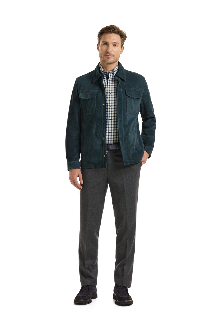 Wool-Shirt Jacket, Alternate, color, Teal