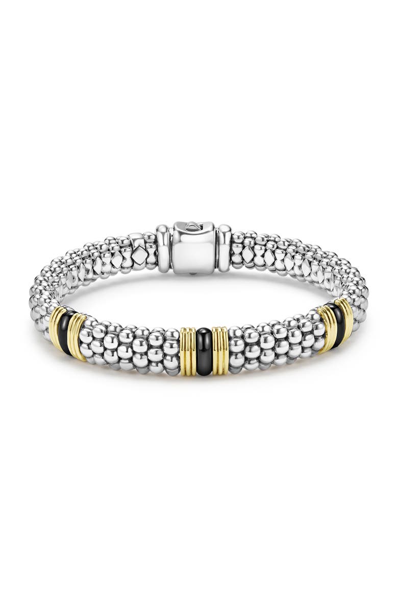 Two-Tone Black Ceramic Station Bracelet video
