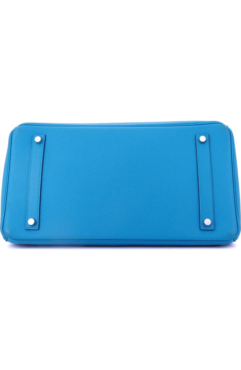 Pre-Owned Hermes Birkin Handbag Blue Epsom with Palladium Hardware 35, Alternate, color, Bleu Zanzibar