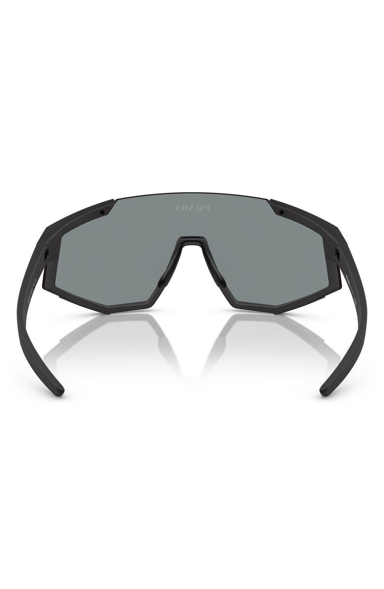 Prada Linea Rossa 137mm Pillow Shield Sunglasses, Alternate, color, Violet