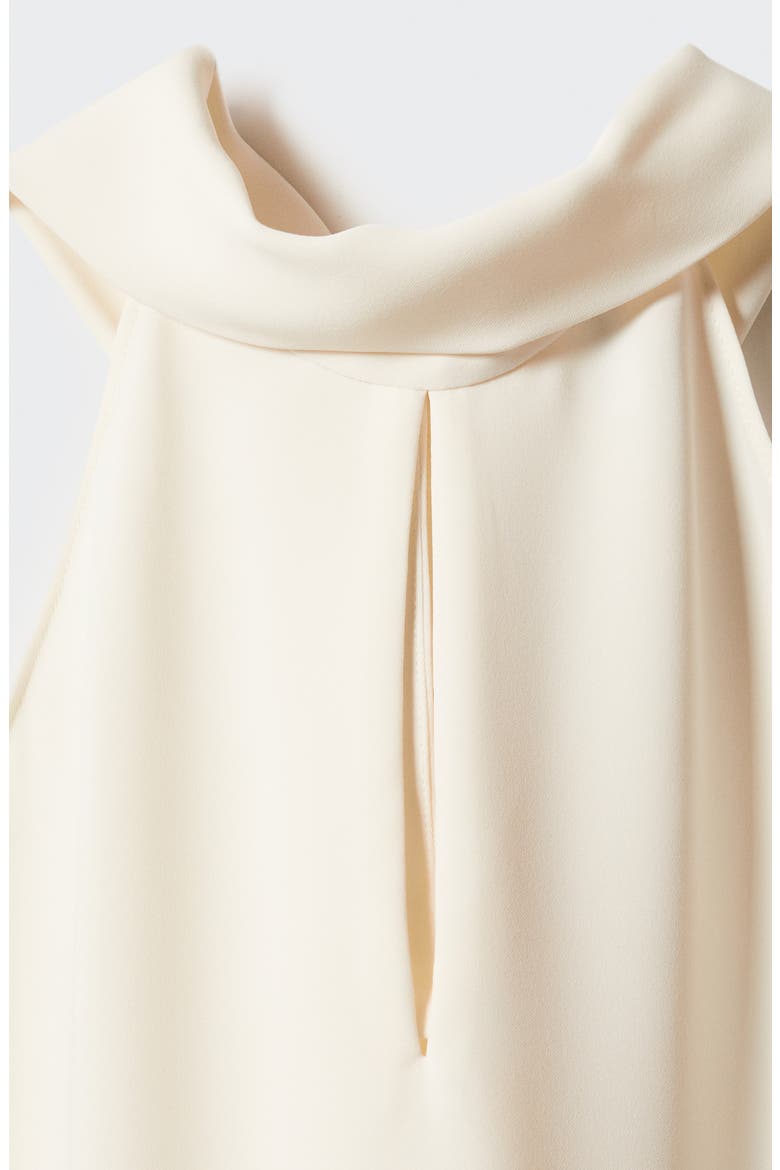 Keyhole Tie Neck Top, Alternate, color, LIGHT BEIGE