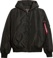 Alpha Industries MA-1 Hood Relaxed Bomber Jacket