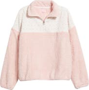 HAPPY CAMP3R Garden Confetti Colorblock Quarter Zip Pullover