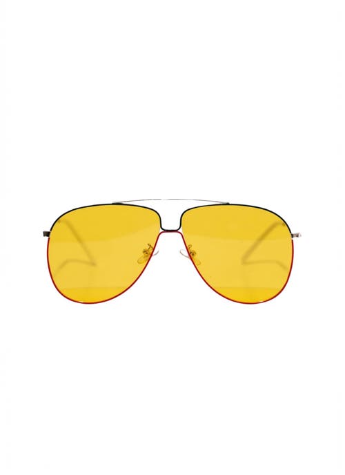 Tribal Eyes Tribal Ëyës Highlife Yellow 58mm Aviator Sunglasses