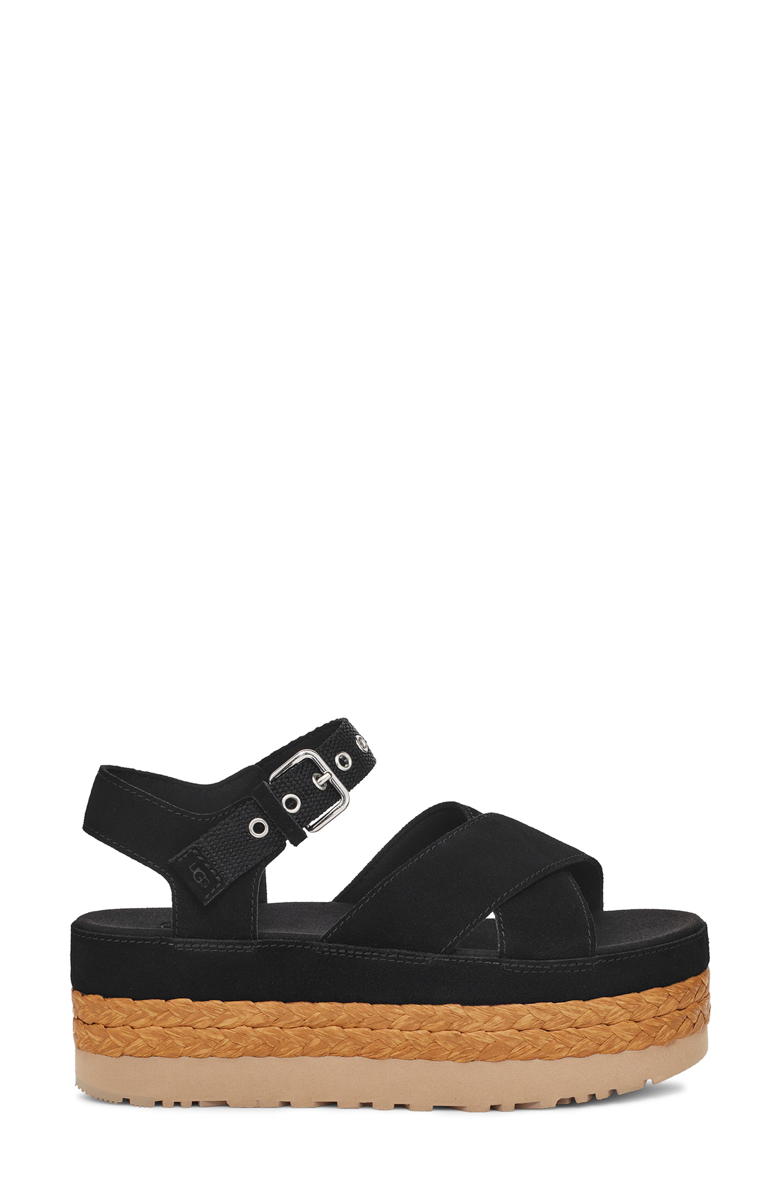 UGG<sup>®</sup> Aubrey Ankle Strap Platform Sandal, Alternate, color, 