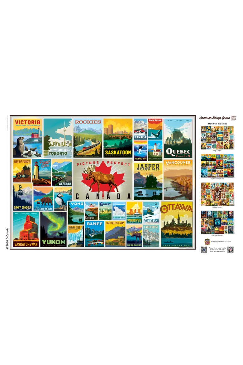 O Canada 1000 Piece Jigsaw Puzzle, Alternate, color, Multicolor