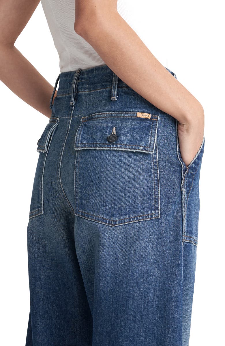 MOTHER Private A Wide Leg Jeans, Alternate, color, 