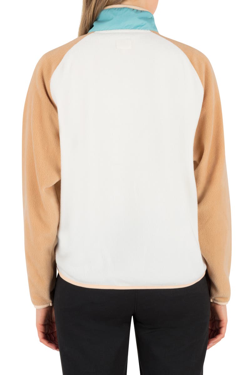 Hurley Explore Colorblock Polar Fleece Jacket, Alternate, color, Tofu