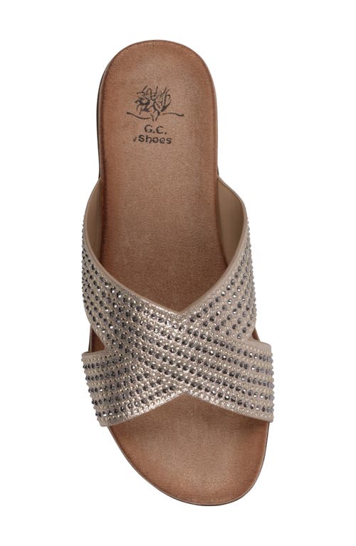 Gc Shoes Sharlene Comfort Slide Sandal In Gold