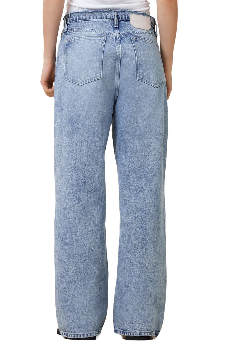 AllSaints Blake Fray Straight Leg Jeans, Alternate, color,