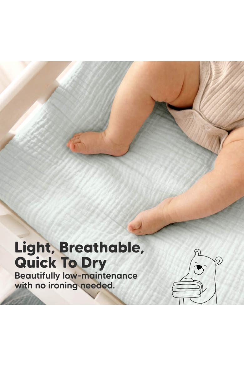 2-Pack Lyra Muslin Changing Pad Covers, Alternate, color, Willow