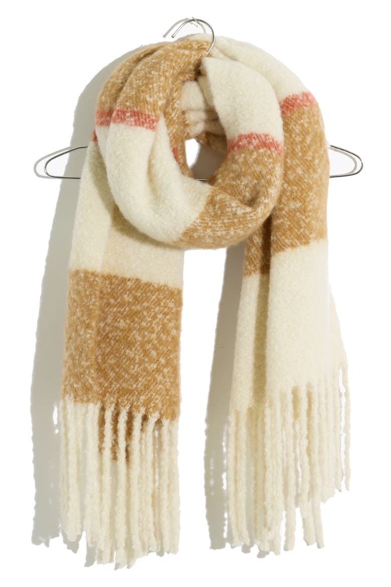 Brushed Scarf, Main, color, TOFFEE MULTI