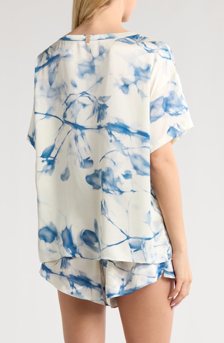 Lunya x Grace Dines Washable Silk Short Pajamas, Alternate, color, Whispered Bloom Large