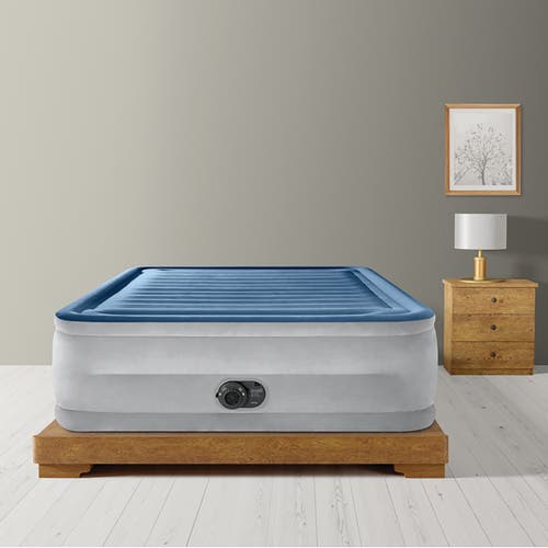 Intex Durabeam Comfortplush Air Mattress 22" Queen Blue Exclusive