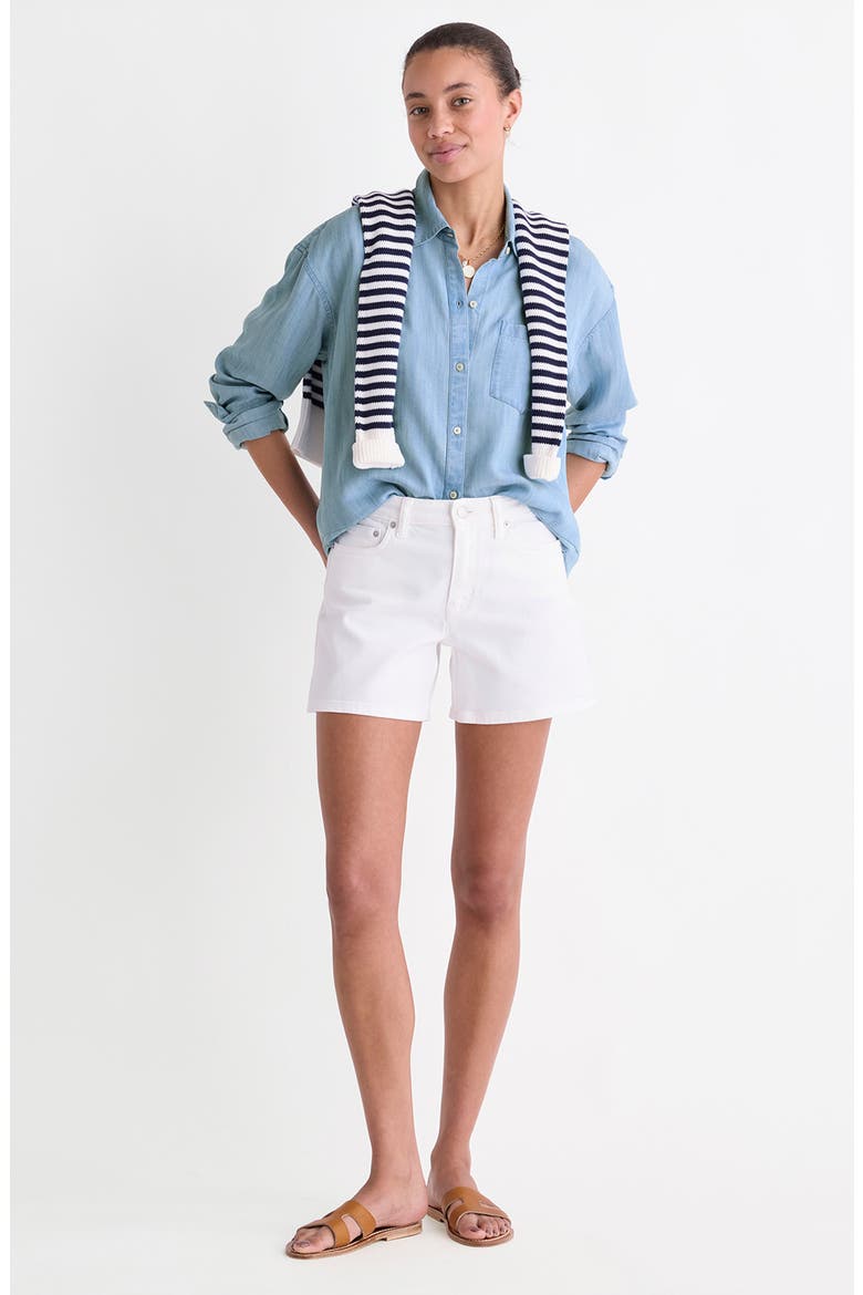 Birdie Chambray Button-Up Shirt, Alternate, color, LIGHT ACID WASH