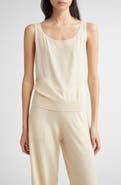 Eleventy Tipped Merino Wool Sweater Tank