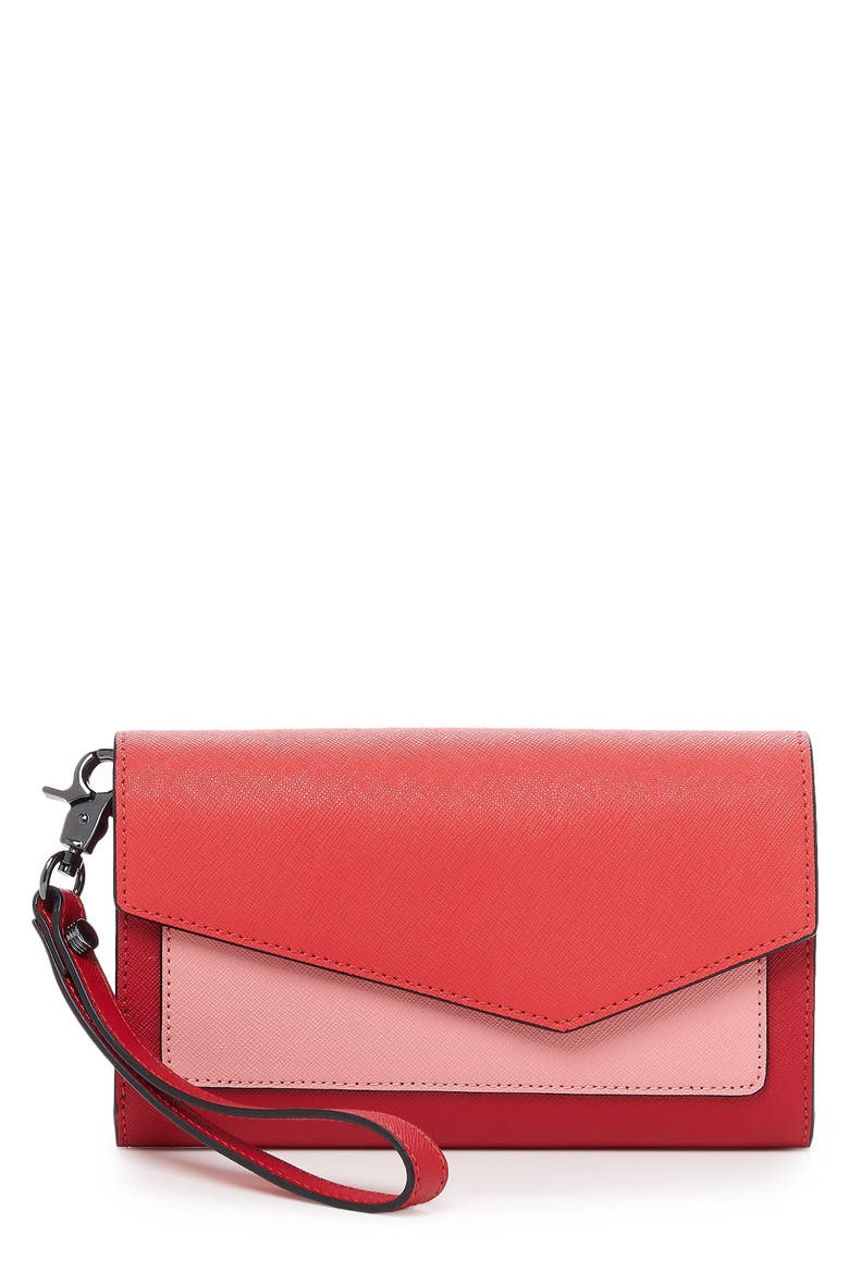Cobble Hill Leather Continental Wallet, Main, color, PEPPER COMBO