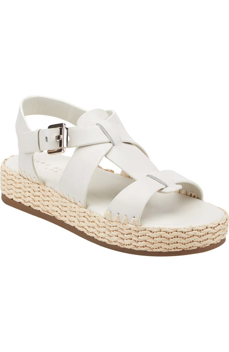 Marc Fisher LTD Elissa Platform Sandal, Main, color, Ivory