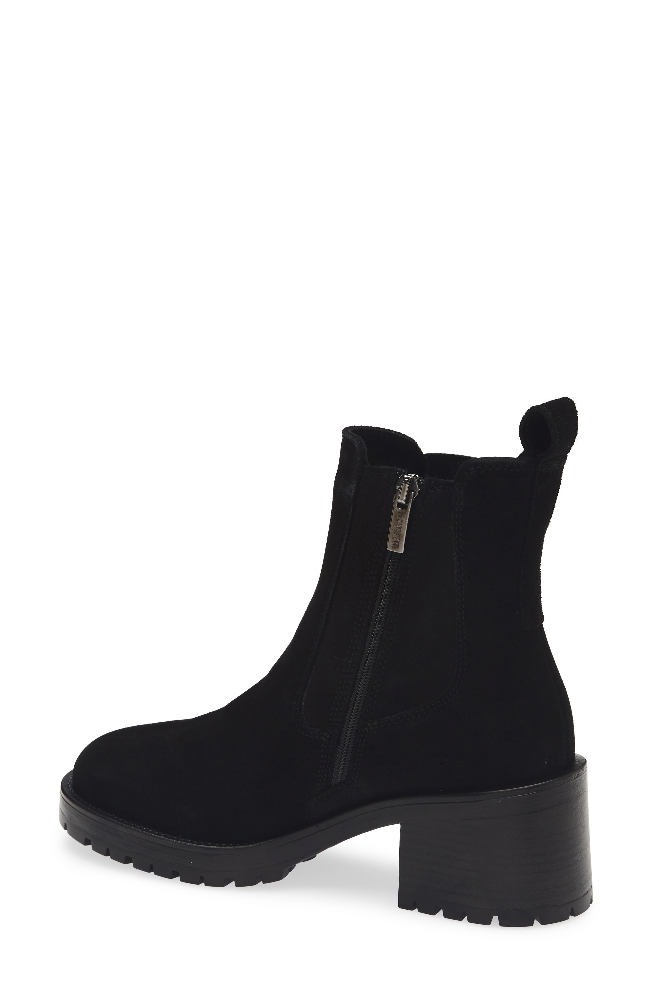 La Canadienne Wave City Dry<sup>™</sup> Lug Sole Waterproof Chelsea Boot, Alternate, color, Black Suede