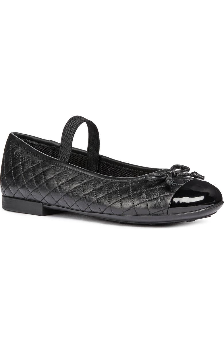 Geox Plie Mary Jane Flat, Main, color, Dark Black