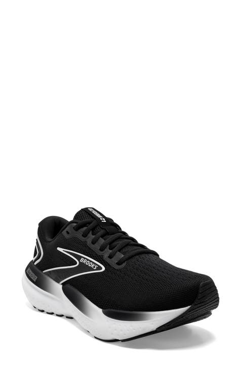 Black womens brooks fashion running shoes