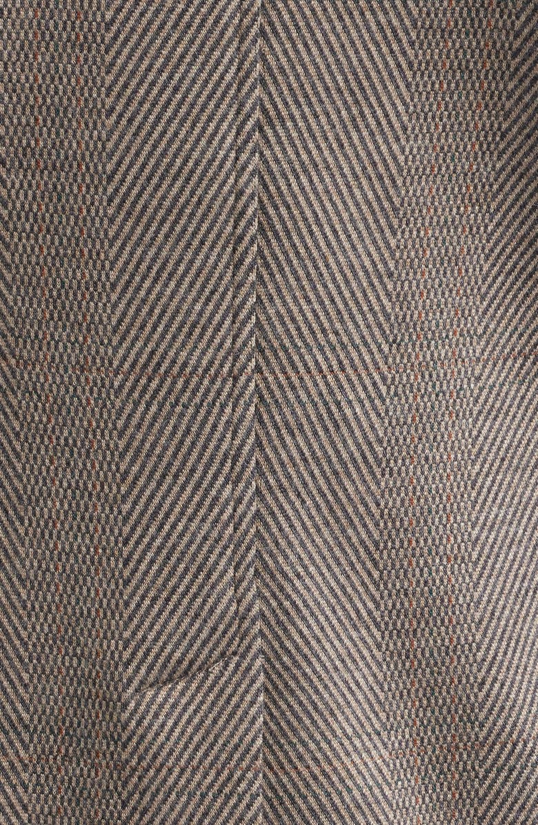 rag & bone Mercer Mixed Print Ponte Jacket, Alternate, color, Brown Multi