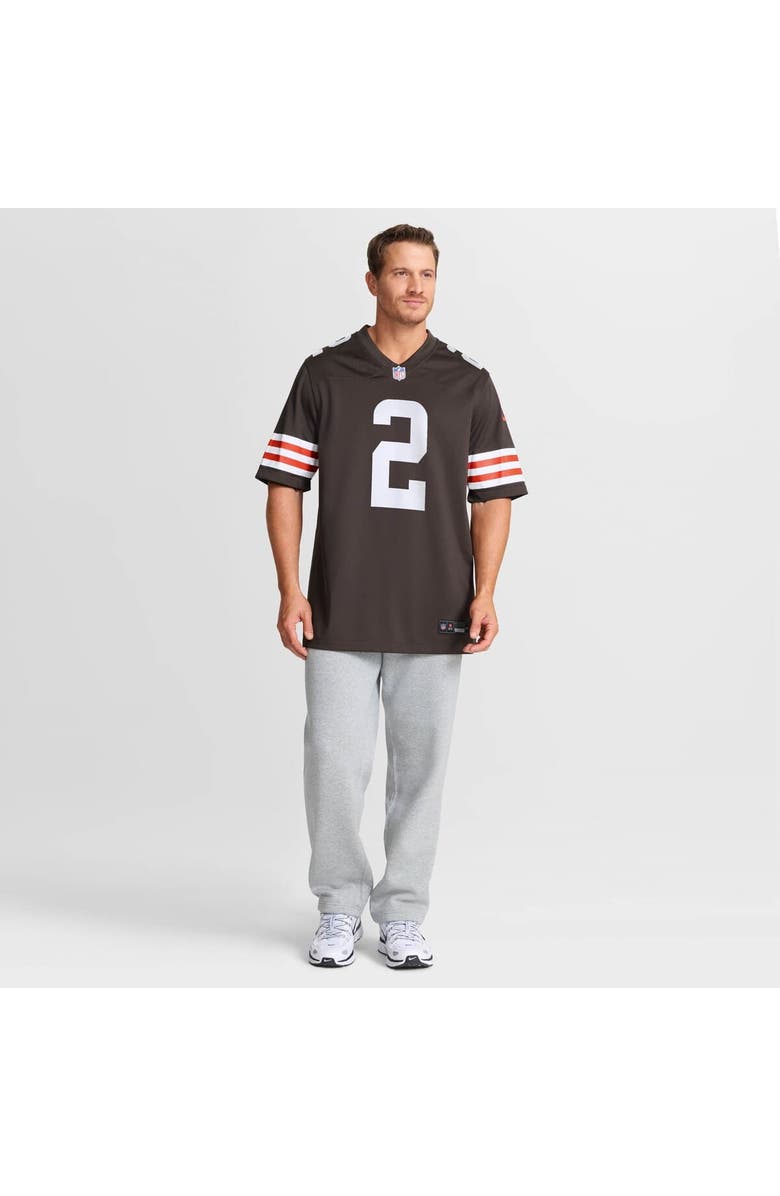 Nike Men's Nike Shedeur Sanders Brown Cleveland Browns Game Jersey, Alternate, color, Brown