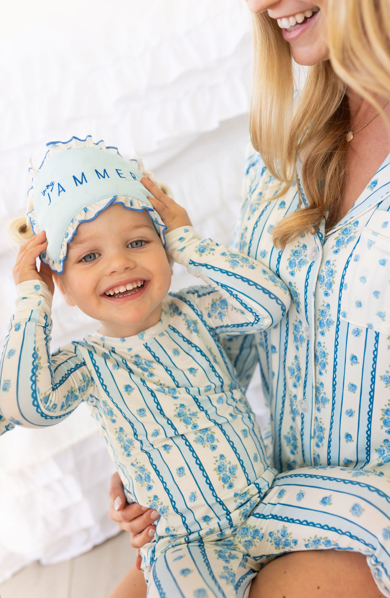 In My Jammers Forever Blooming Two Piece Set, Alternate, color, Cream / Blue