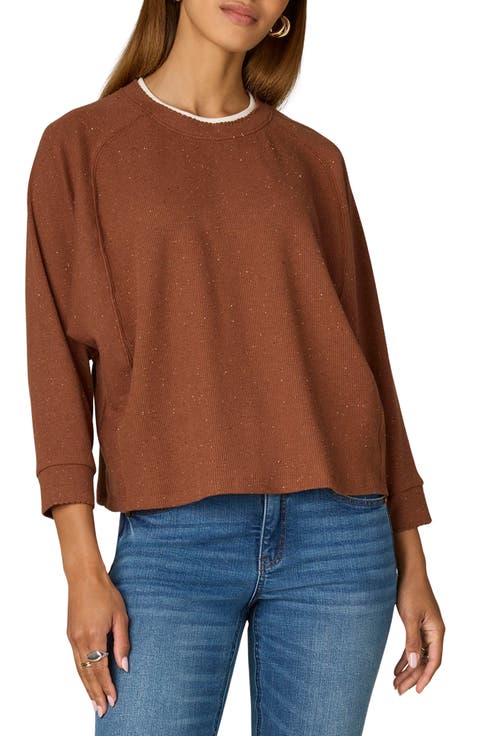 Raglan Sleeve Rib Top