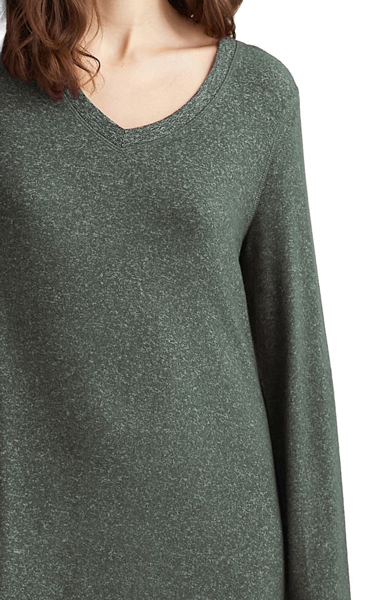 Papinelle Feather Soft Long Sleeve Night Gown, Alternate, color, 