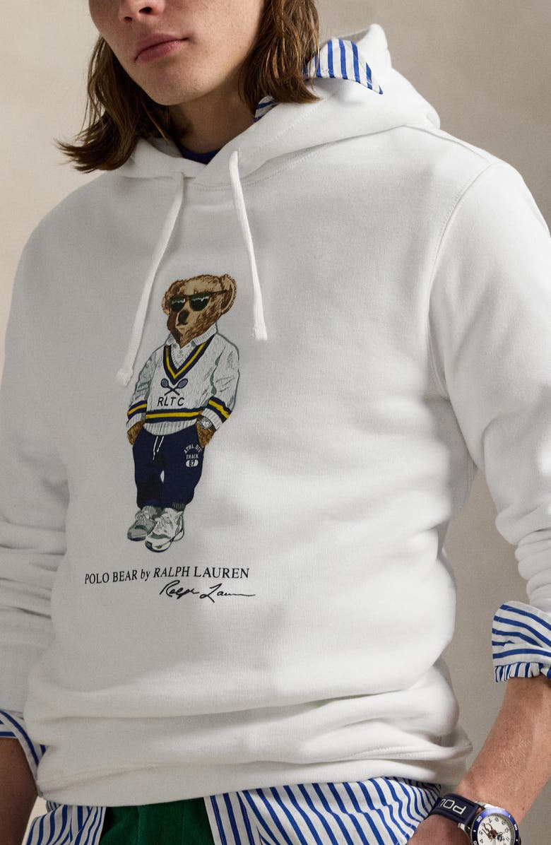 Polo Ralph Lauren Polo Bear Fleece Graphic Hoodie, Alternate, color, 
