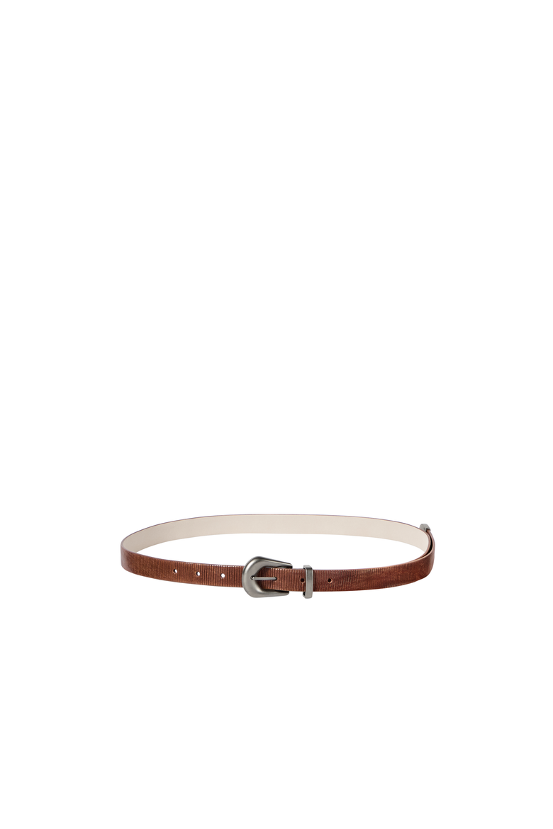 Carved leather belt, Alternate, color, Light Brown