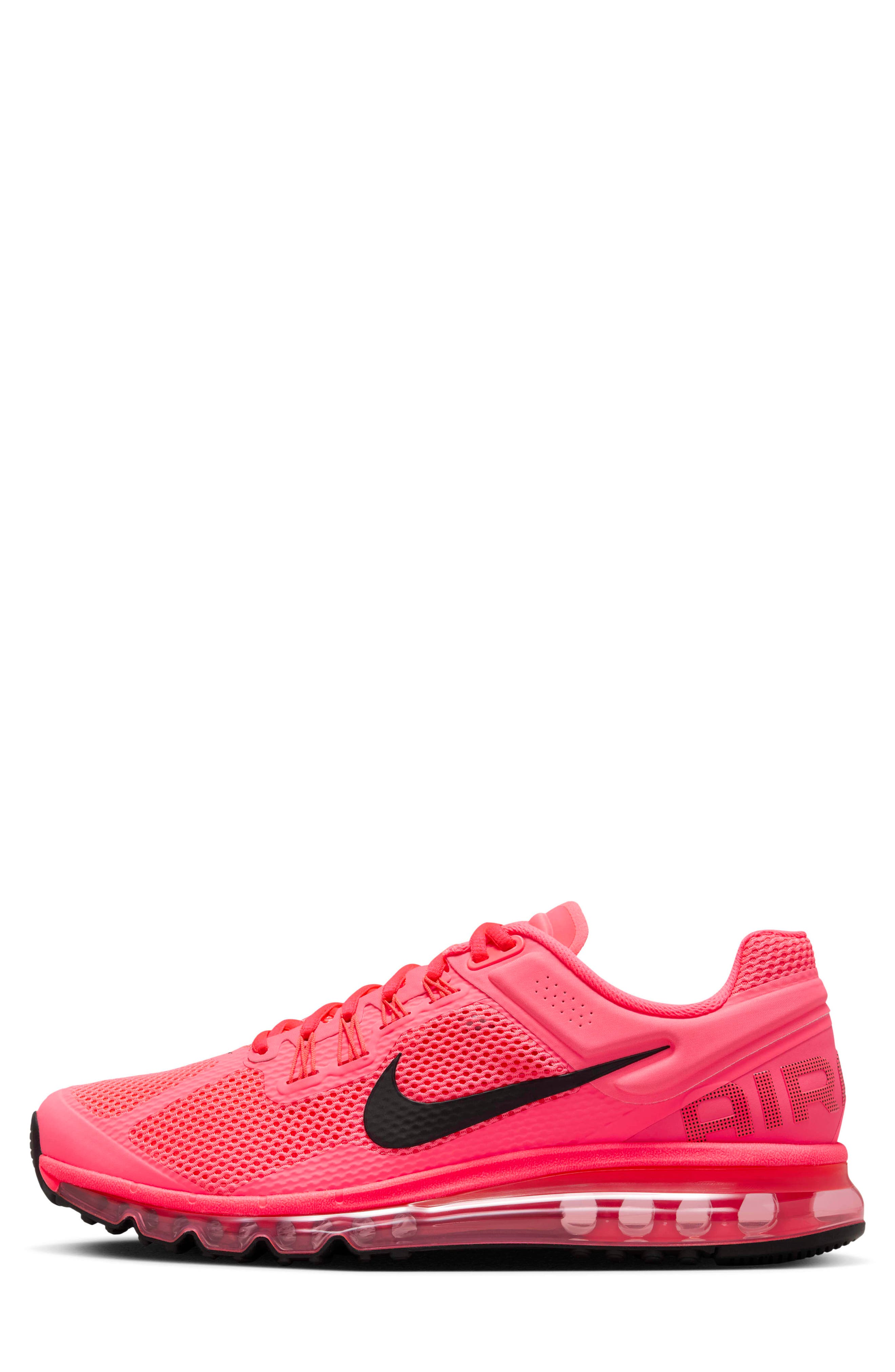 Air Max 2013 Sneaker, Alternate, color, HOT PUNCH/ CRIMSON/ BLACK