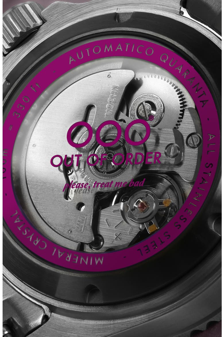 Automatico Quaranta Ultra Brushed Bracelet Automatic Watch, 40mm, Alternate, color, INDIGO