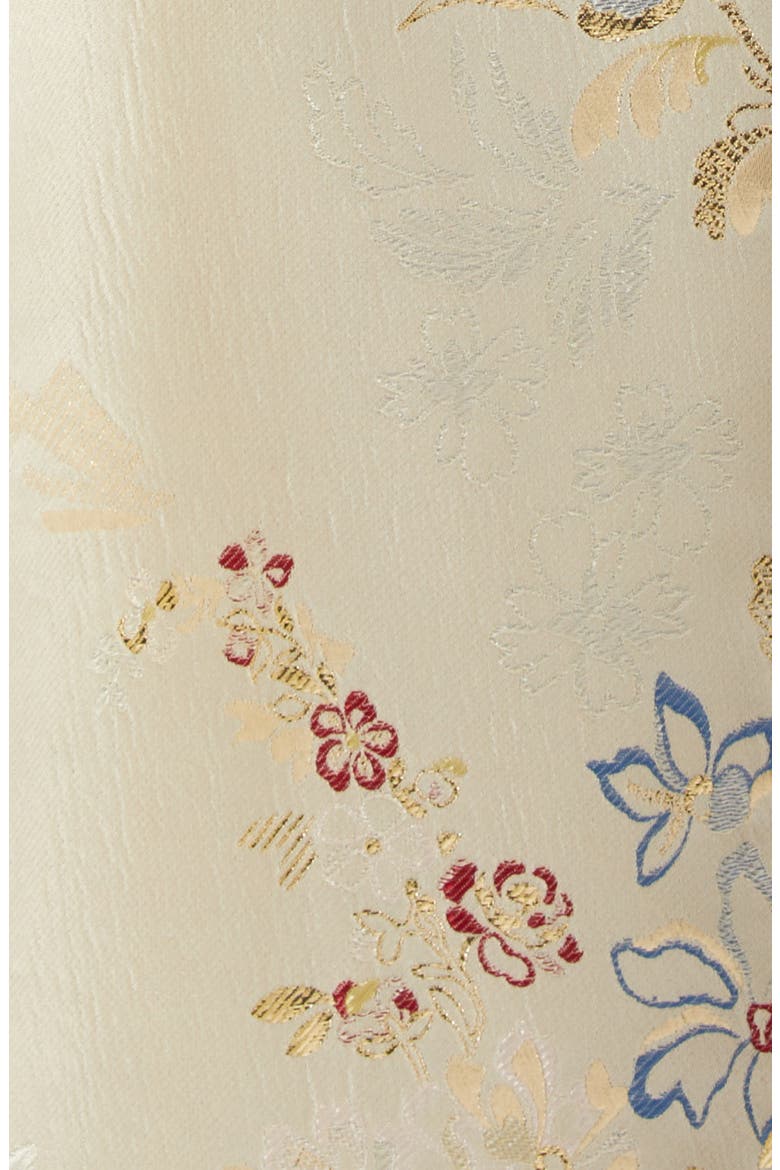 Eloise Floral Jacquard Dress, Alternate, color, CHAMPAGNE MULTI