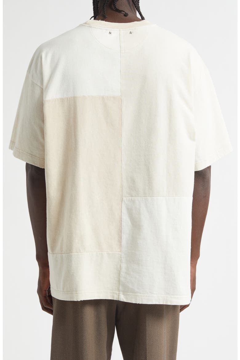 Journey Loose Fit Patchwork Logo T-Shirt, Alternate, color, HERITAGE WHITE SHADES