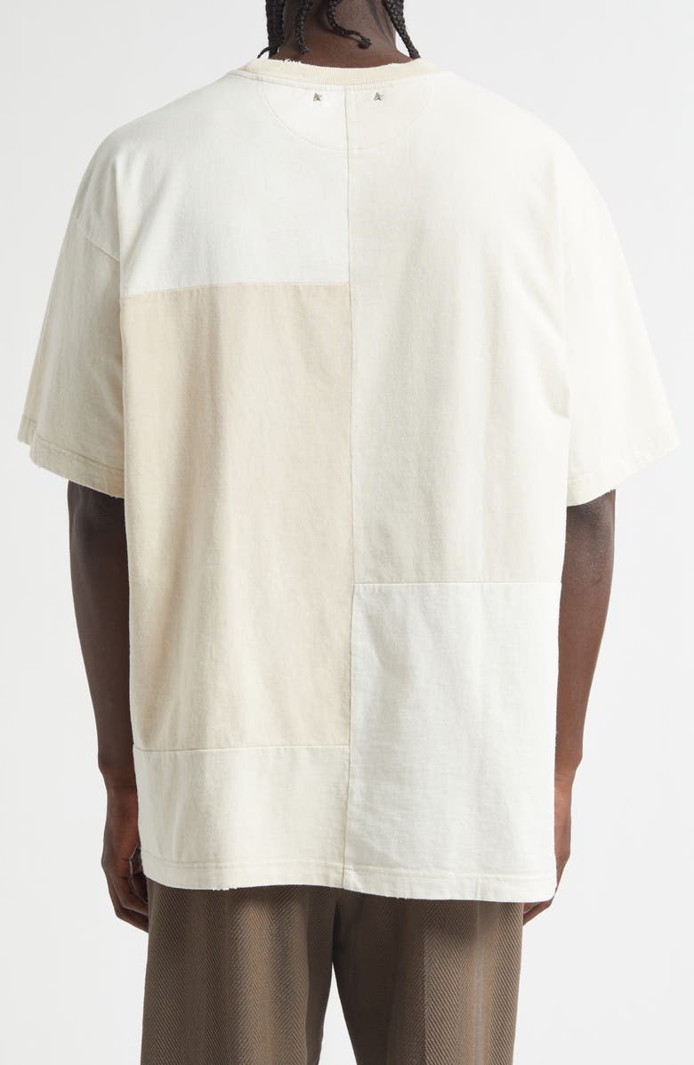 Golden Goose Journey Loose Fit Patchwork Logo T-Shirt, Alternate, color, Heritage White Shades