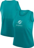 WEAR by Erin Andrews Women's WEAR by Erin Andrews x Gracie Hunt Aqua Miami Dolphins Ombre Tank Top