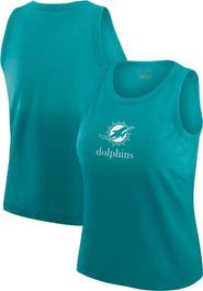 WEAR by Erin Andrews Women's WEAR by Erin Andrews x Gracie Hunt Aqua Miami Dolphins Ombre Tank Top