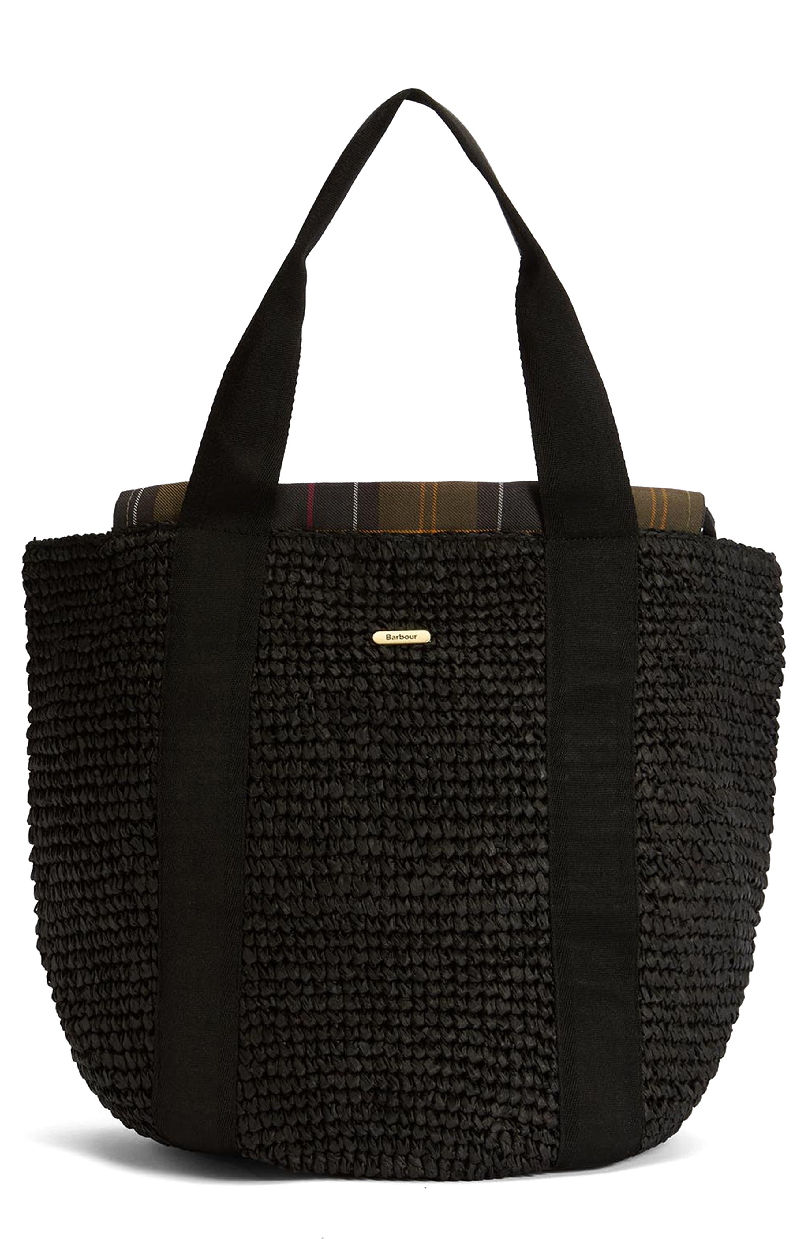 Barbour Lily Beach Raffia Tote, Main, color, 