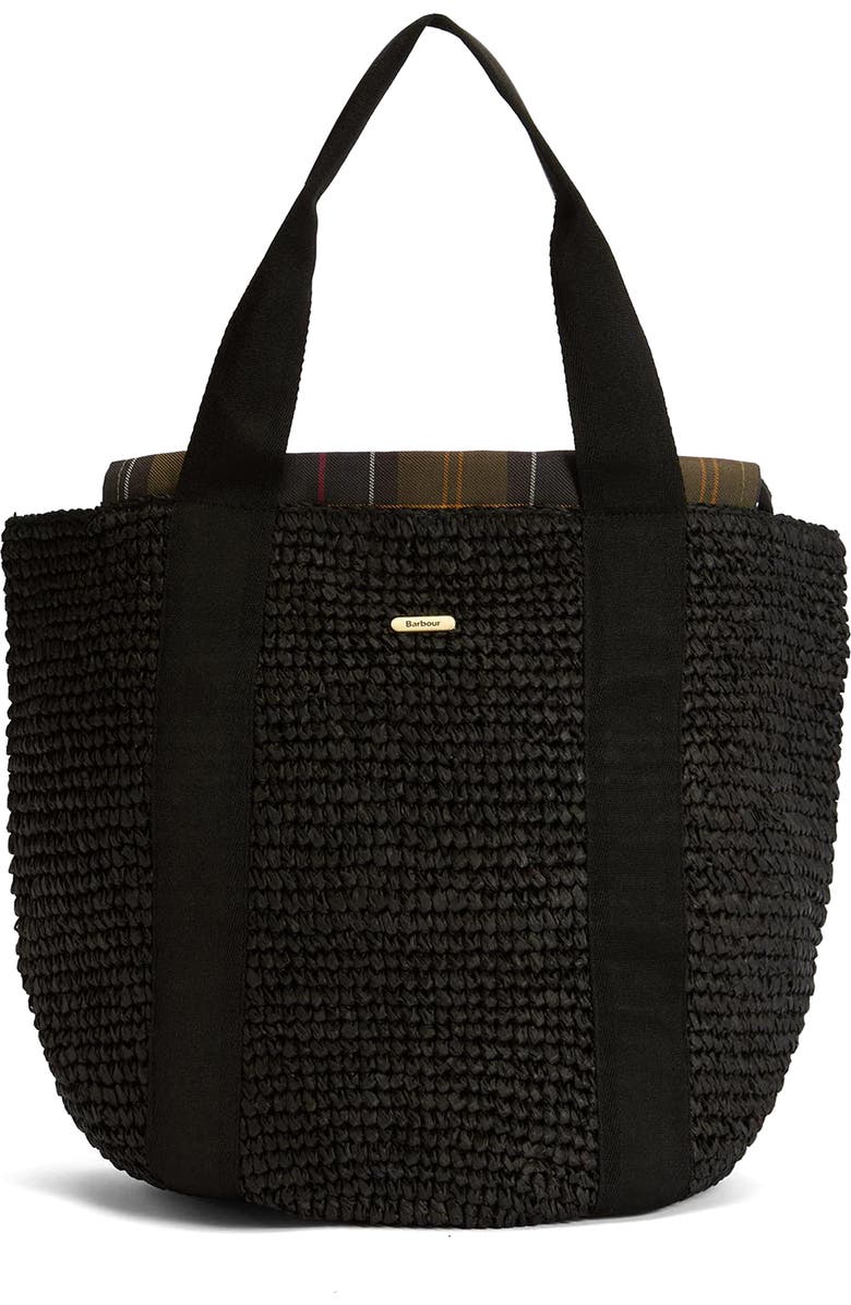 Barbour Lily Beach Raffia Tote, Main, color,