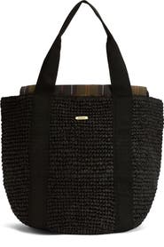 Barbour Lily Beach Raffia Tote