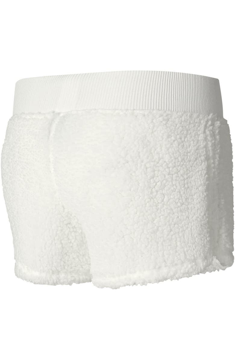 College Concepts Women's College Concepts Cream Chicago Bulls Fluffy Long Sleeve Hoodie T-Shirt & Shorts Sleep Set, Alternate, color, White