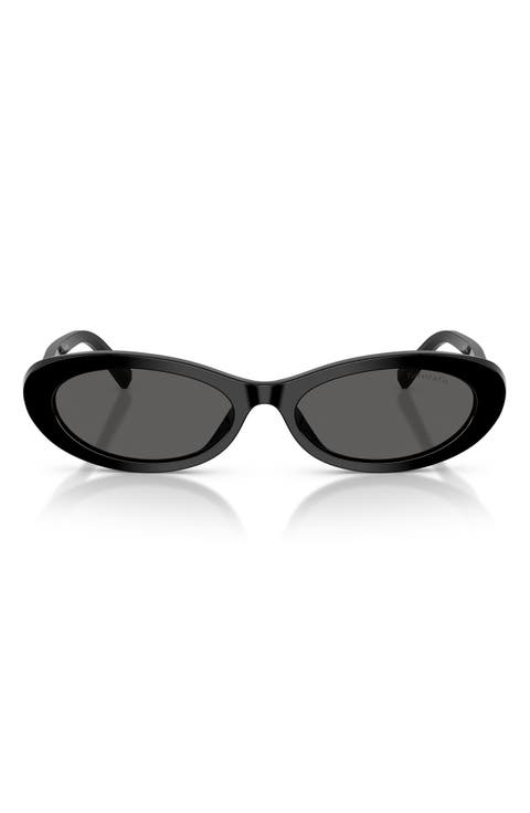 56mm Oval Sunglasses