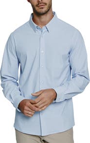 7 Diamonds Elias Check Performance Button-Up Shirt